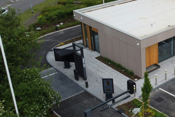 Retail-led commercial property investment with drive-thru units and car parking